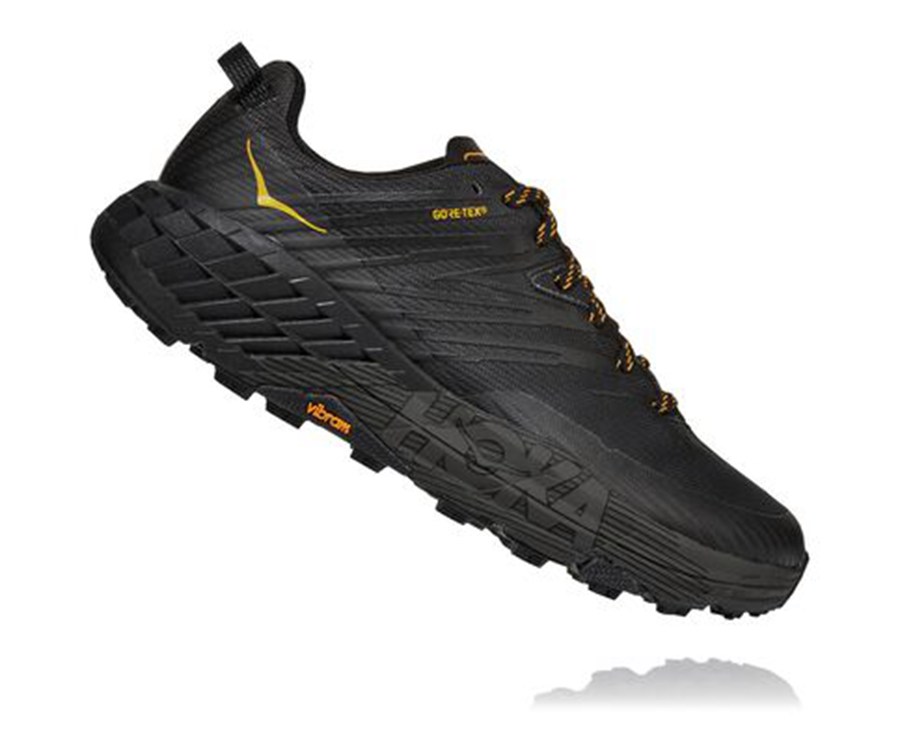 Tenis Trail Hoka One One Masculino Pretas - Speedgoat 4 Gore-Tex - 945-WUTSCB